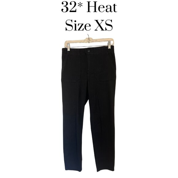 NWOT 32 Degrees Heat Women’s Faded Black Pants Size XS w/ Front Pockets - Picture 1 of 9
